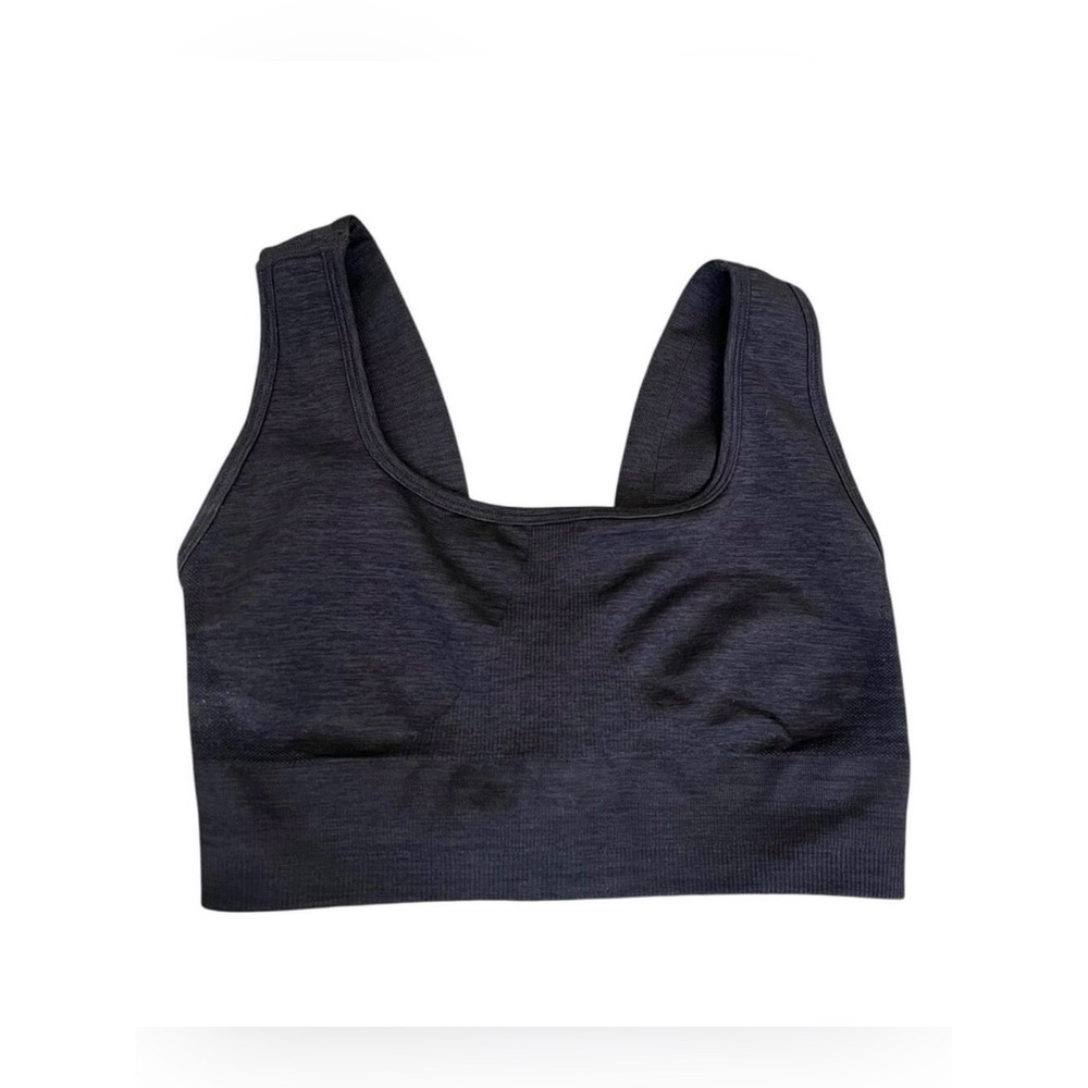 Buffbunny Collection Synergy Seamless‎ Sports Bra Medium Charcoal Black